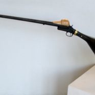 wooden goose gun sculpture by bill price | Felder Gallery