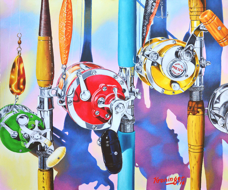 Oil painting by artist Rick Kroninger from the Rod and Reel series | Felder Gallery