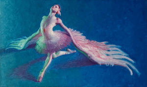 figure painting of ballerina by john asaro | Felder Gallery